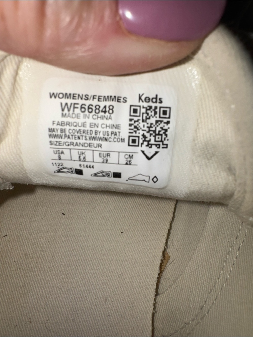 Keds Women's Glitter Lace-Up Sneakers in Light Beige - Picture 4 of 4